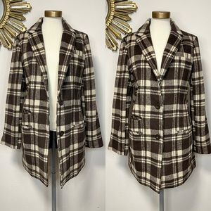 Flying Tomato Plaid Blazer Jacket